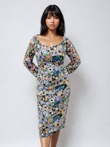 Floral Print Midi Dress