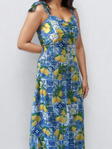 Limoncello Amalfi Print Dress