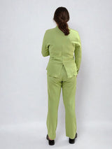 Pistachio Blazer and Pants Co-ord Set